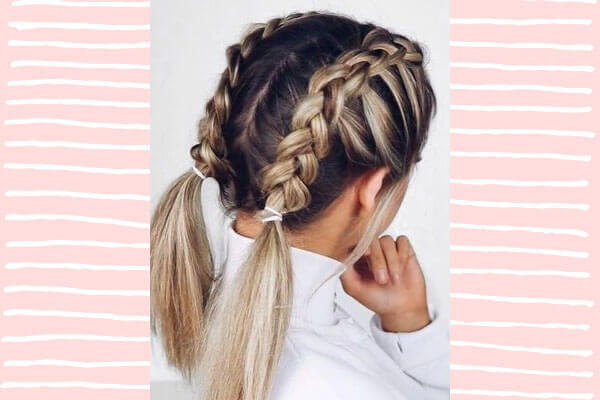 6. Messy Braided Pig-Tails 6. Messy Braided Pig-Tails