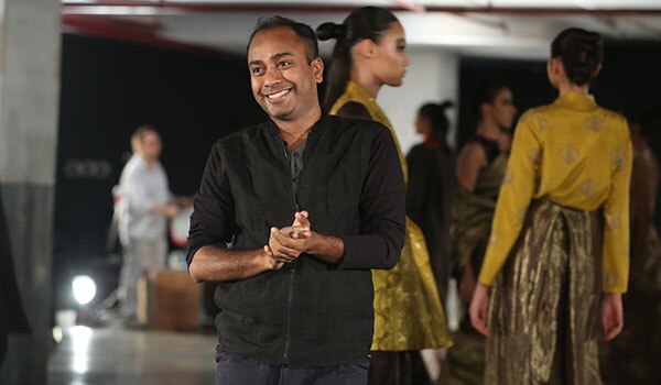 Sanjay Garg flirts with rich brocades and luscious weaves
